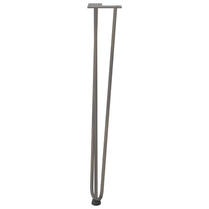 Natural Steel Console Table Hairpin Legs - Set of 4, 72 cm Solid Steel
