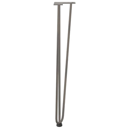 Natural Steel Console Table Hairpin Legs - Set of 4, 72 cm Solid Steel