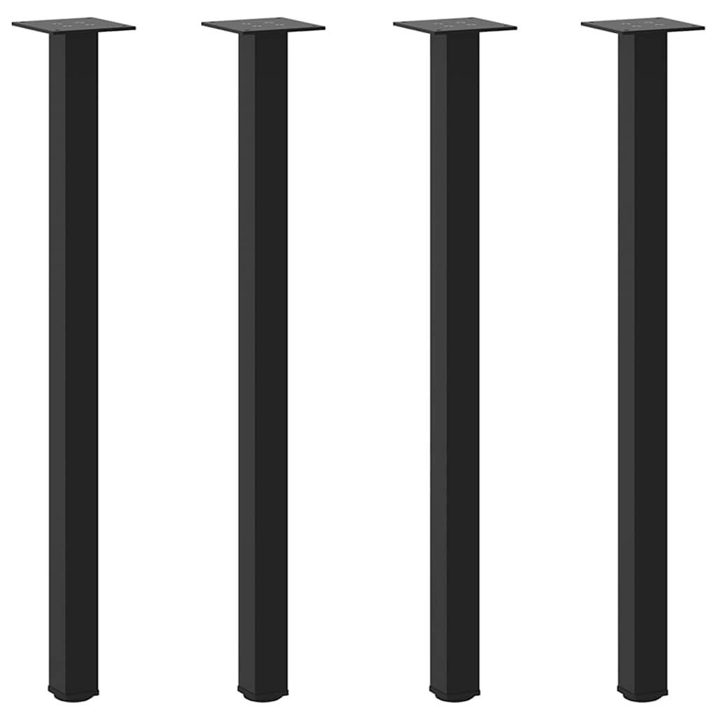 Black Steel Console Table Legs 4pcs, Adjustable 72-74cm