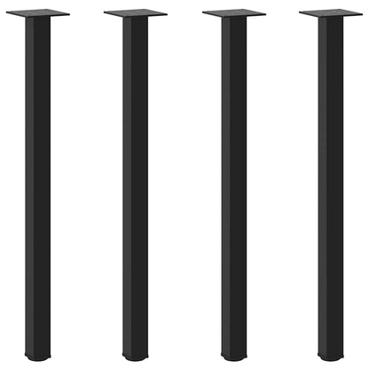 Black Steel Console Table Legs 4pcs, Adjustable 72-74cm