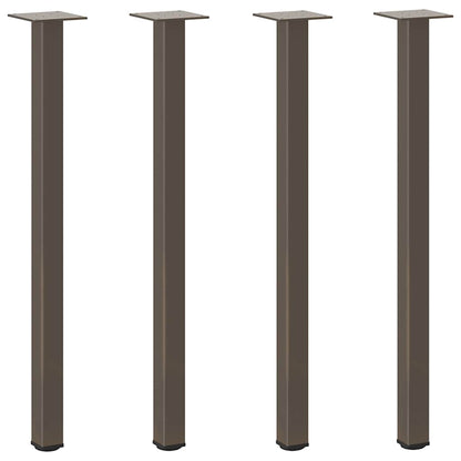 Natural Steel Console Table Legs 4pcs, 72-74cm Durable Support