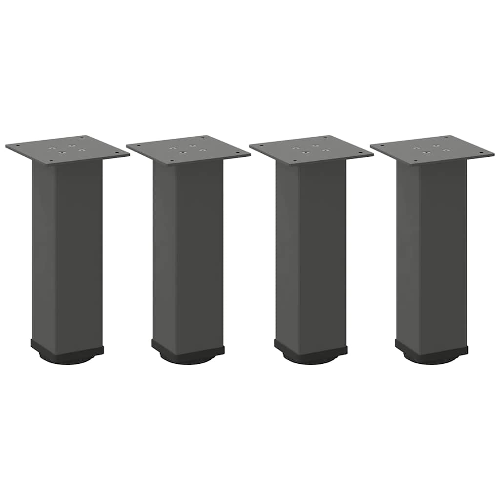 Anthracite Steel Coffee Table Legs 4 pcs | 30-32 cm Adjustable