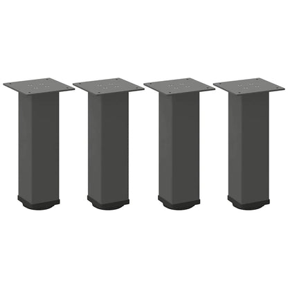 Anthracite Steel Coffee Table Legs 4 pcs | 30-32 cm Adjustable