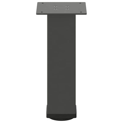 Anthracite Steel Coffee Table Legs, Set of 4, Adjustable 42-44 cm