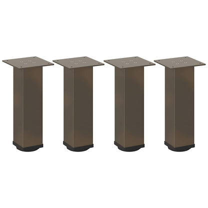 Natural Steel Coffee Table Legs Set - 42-44 cm, 4 pcs