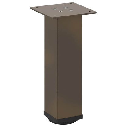 Natural Steel Coffee Table Legs Set - 42-44 cm, 4 pcs