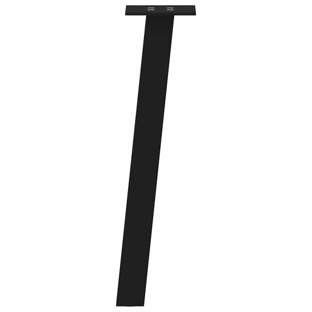 Black Steel Coffee Table Legs Set of 4, 30 cm