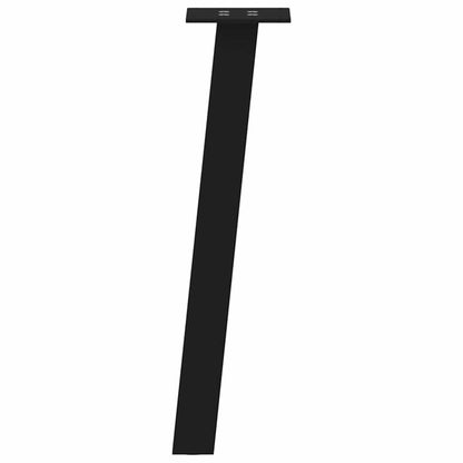 Black Steel Coffee Table Legs Set of 4, 30 cm