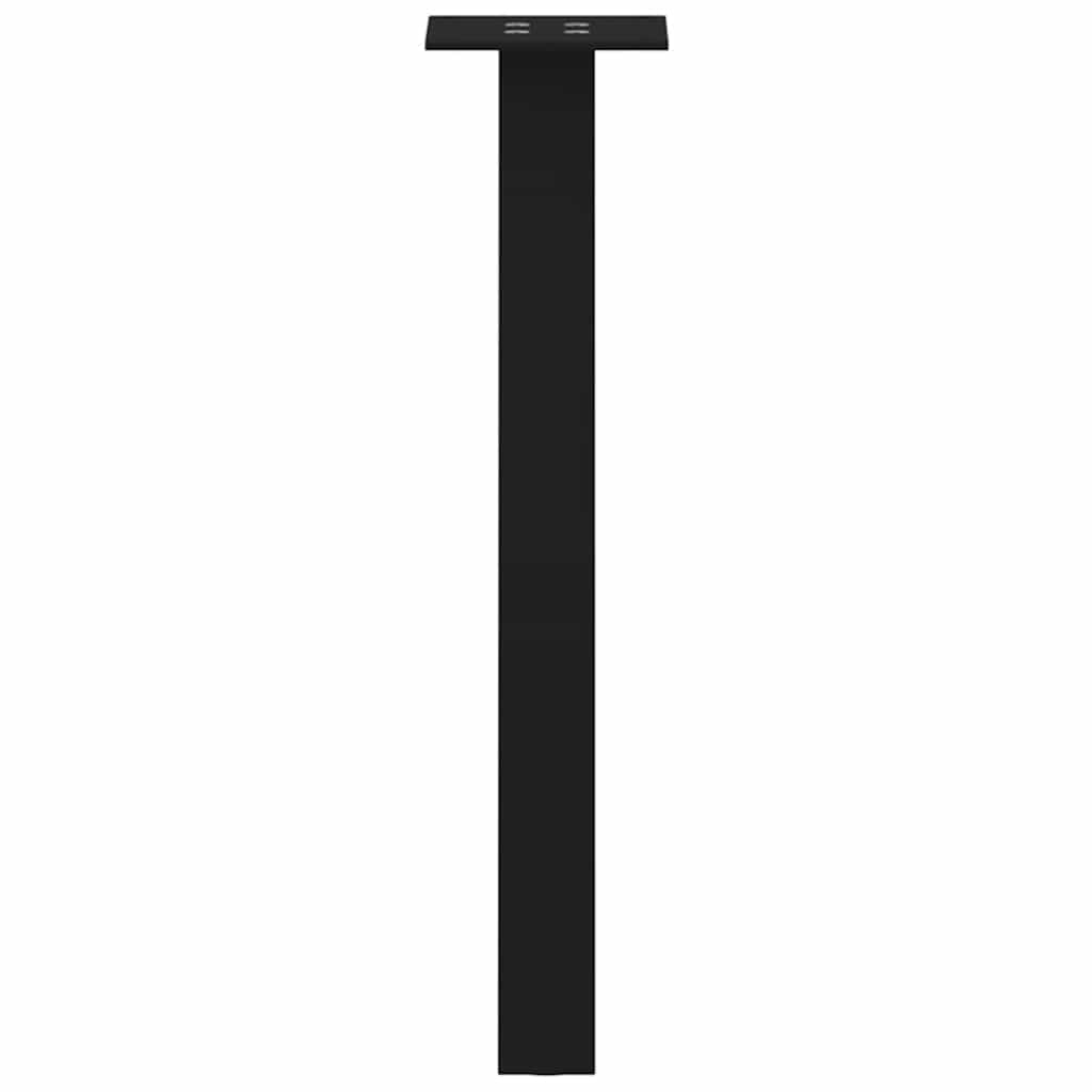 Black Steel Coffee Table Legs Set of 4, 30 cm