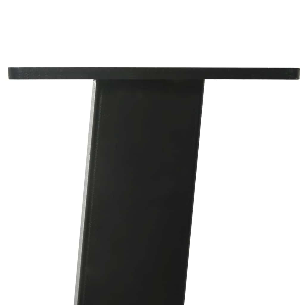 Black Steel Coffee Table Legs Set of 4, 30 cm