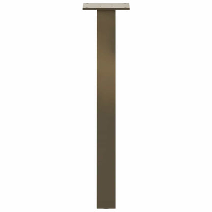 Natural Steel Coffee Table Legs Set of 4 - 42 cm Durable Steel