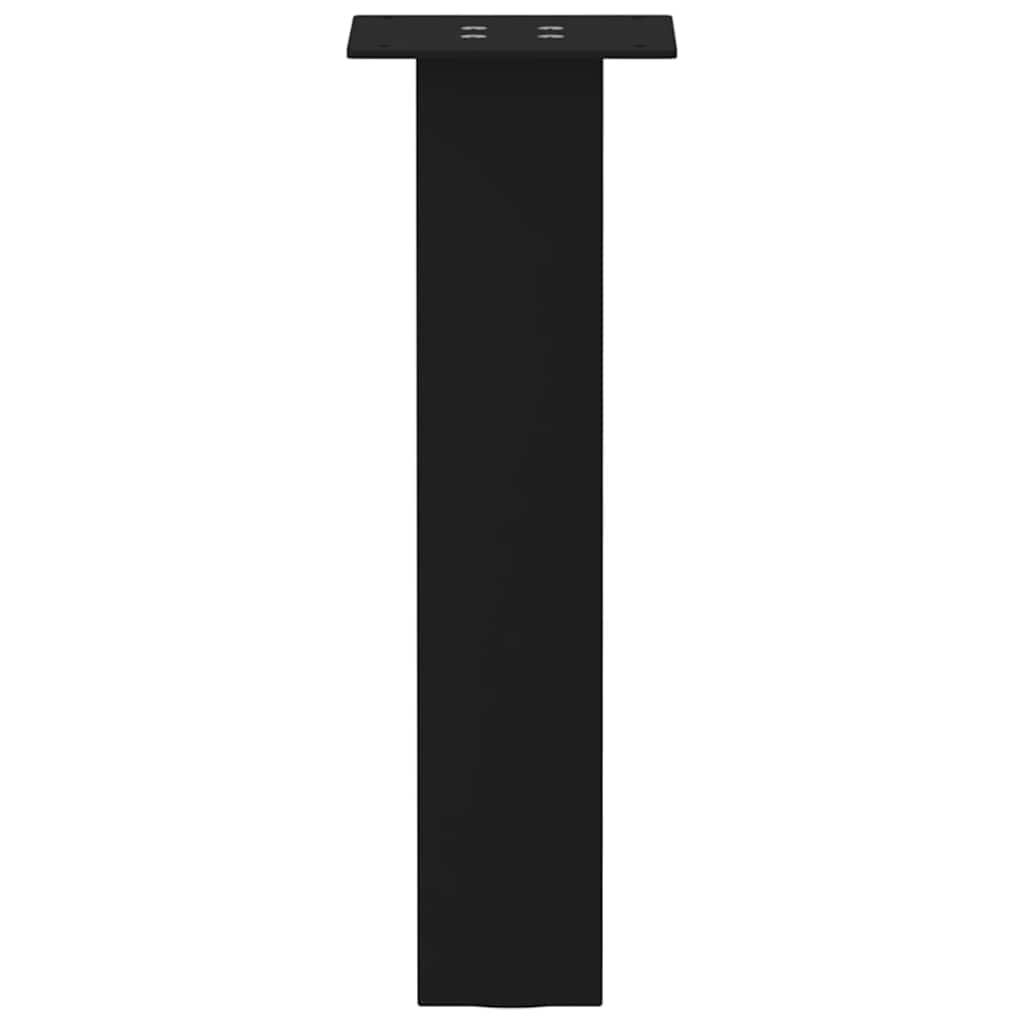 Black Steel Coffee Table Legs - Set of 4, 30 cm Durable Design