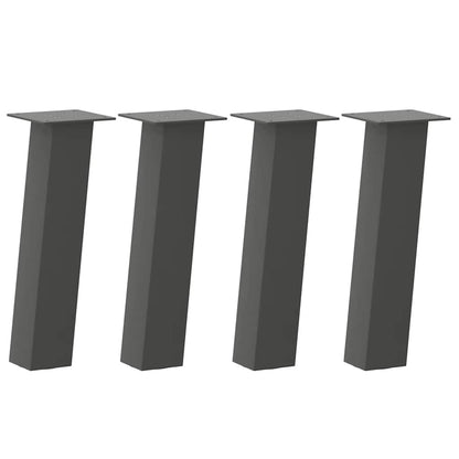 Anthracite Steel Coffee Table Legs, Set of 4, 42 cm Height