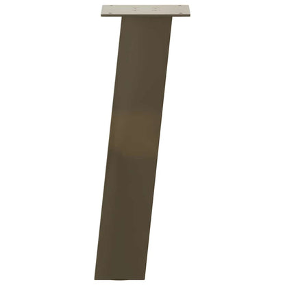 Natural Steel Coffee Table Legs, Set of 4, 42 cm