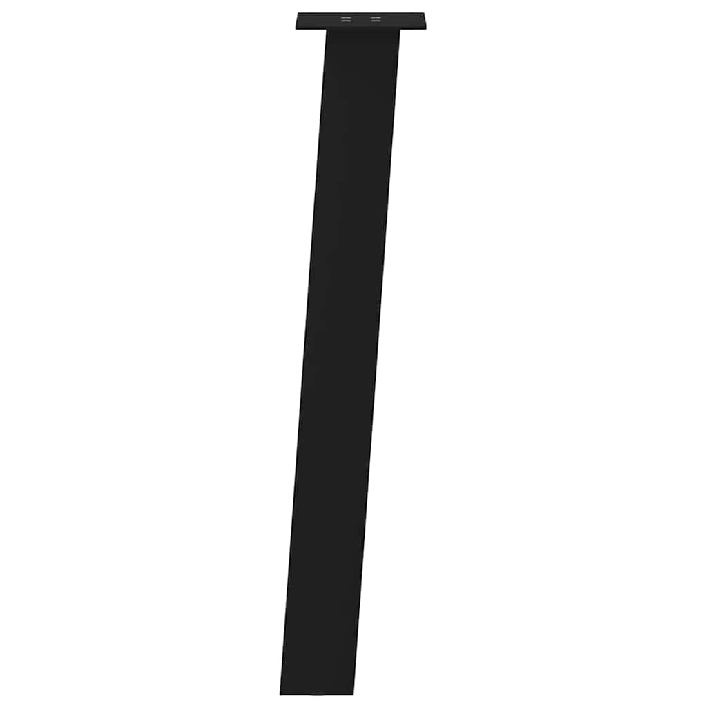 Black Steel Console Table Legs, Set of 4, 72 cm
