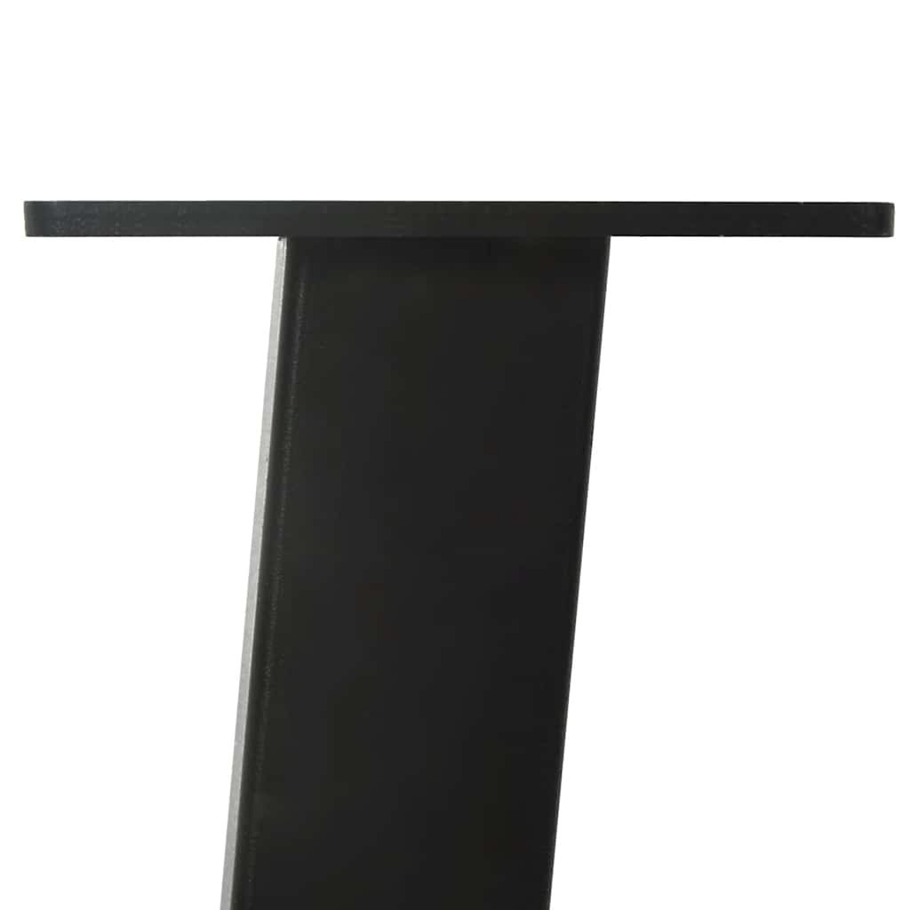 Black Steel Console Table Legs, Set of 4, 72 cm