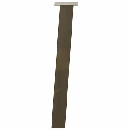 Natural Steel Console Table Legs 72 cm - Set of 4