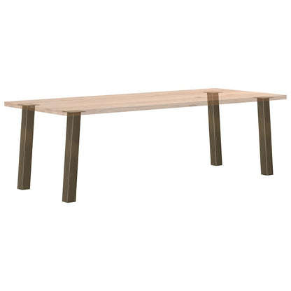 Natural Steel Console Table Legs 72 cm - Set of 4