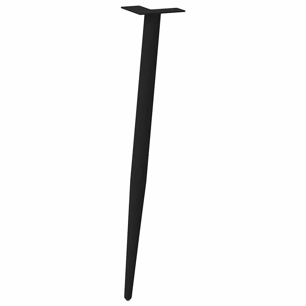 Black Steel Conical Console Table Legs 72-73cm, Set of 4