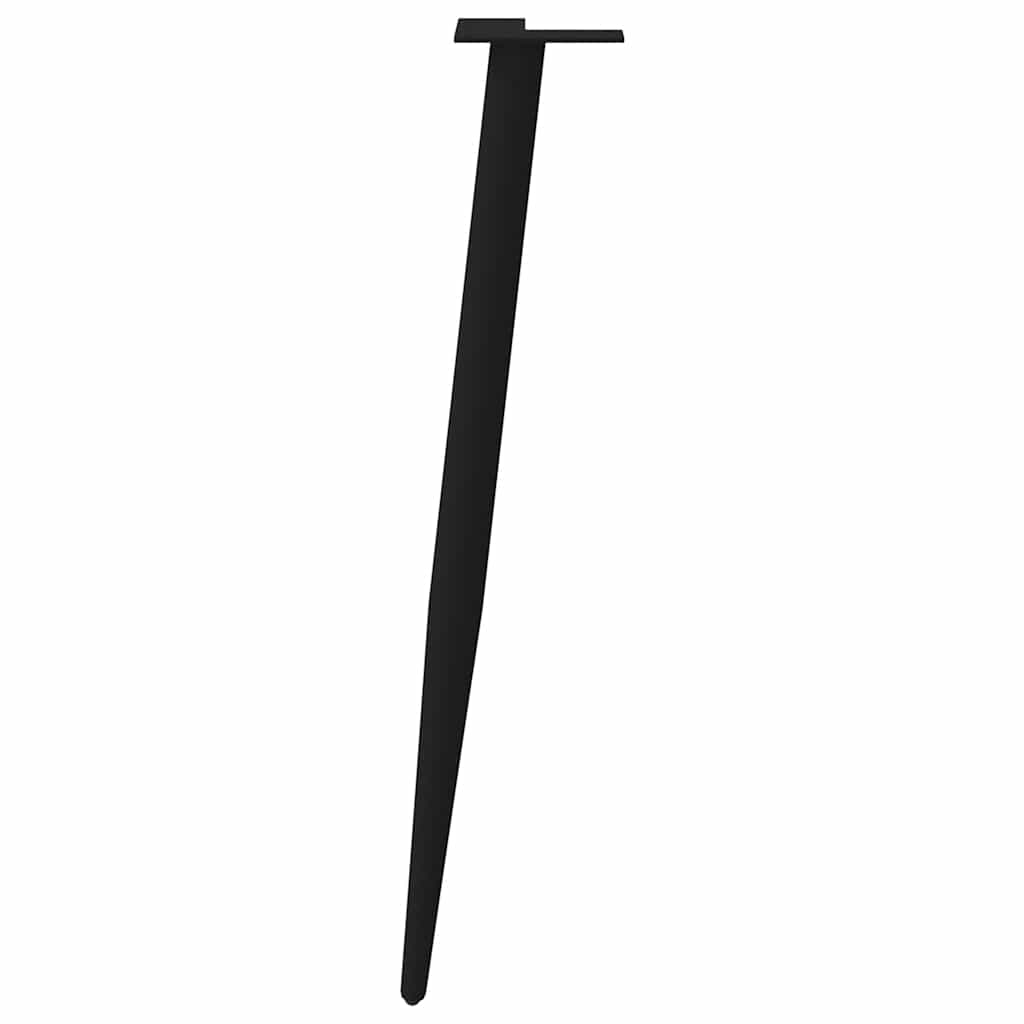 Black Steel Conical Console Table Legs 72-73cm, Set of 4