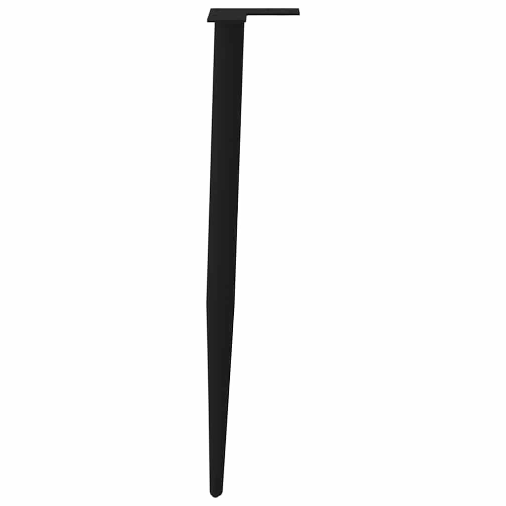 Black Steel Conical Console Table Legs 72-73cm, Set of 4