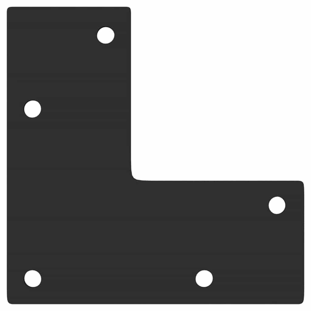 Black Steel Conical Console Table Legs 72-73cm, Set of 4