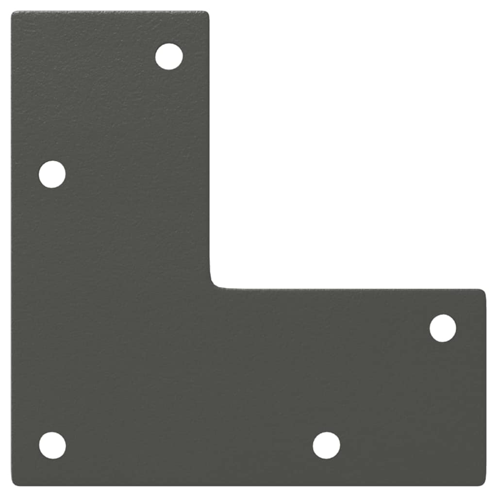 Anthracite Steel Conical Console Table Legs 4Pcs 72-73cm