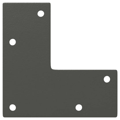 Anthracite Steel Conical Console Table Legs 4Pcs 72-73cm