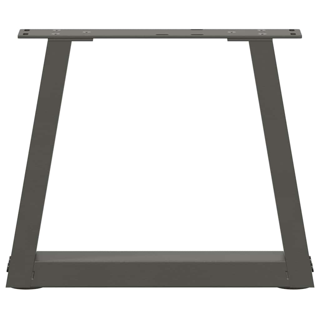 Anthracite V-Shape Steel Coffee Table Legs 2pcs 30x(30-31.3) cm
