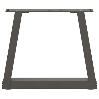 Anthracite V-Shape Steel Coffee Table Legs 2pcs 30x(30-31.3) cm