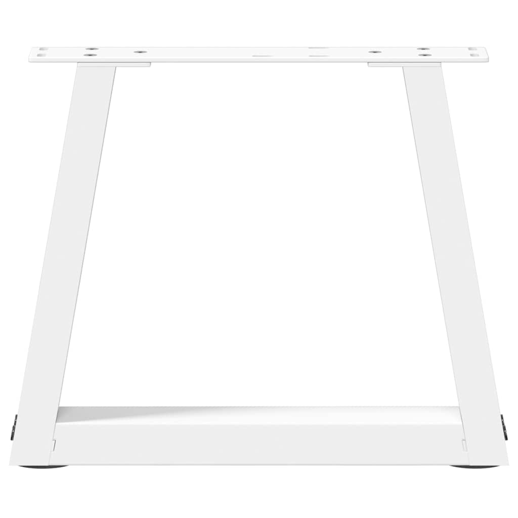 Modern V-Shape White Steel Coffee Table Legs, Set of 2, 40cm