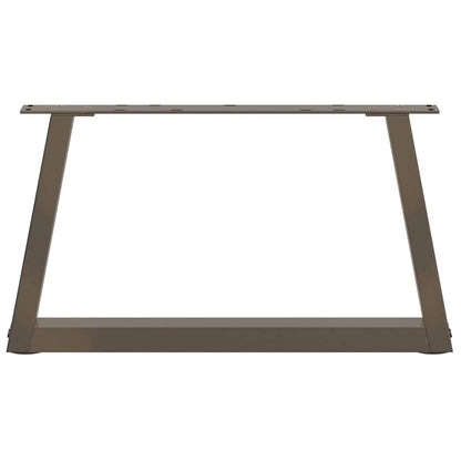 Natural Steel V-Shape Coffee Table Legs, 2 pcs, Adjustable 50x30 cm