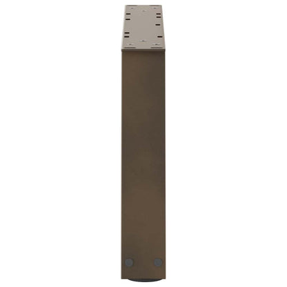 Natural Steel V-Shape Coffee Table Legs, 2 pcs, Adjustable 50x30 cm