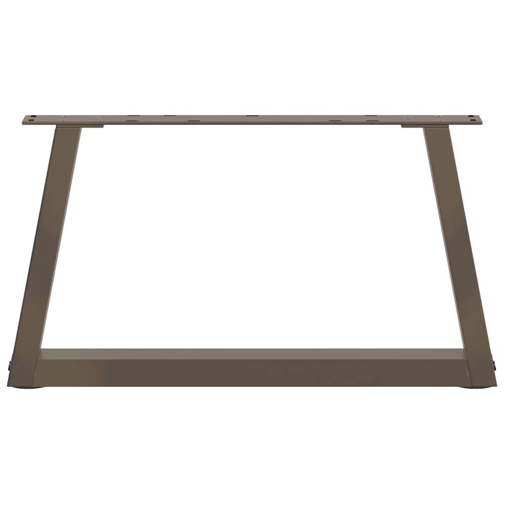 Natural Steel V-Shape Coffee Table Legs, Set of 2, 60x30-31.3 cm