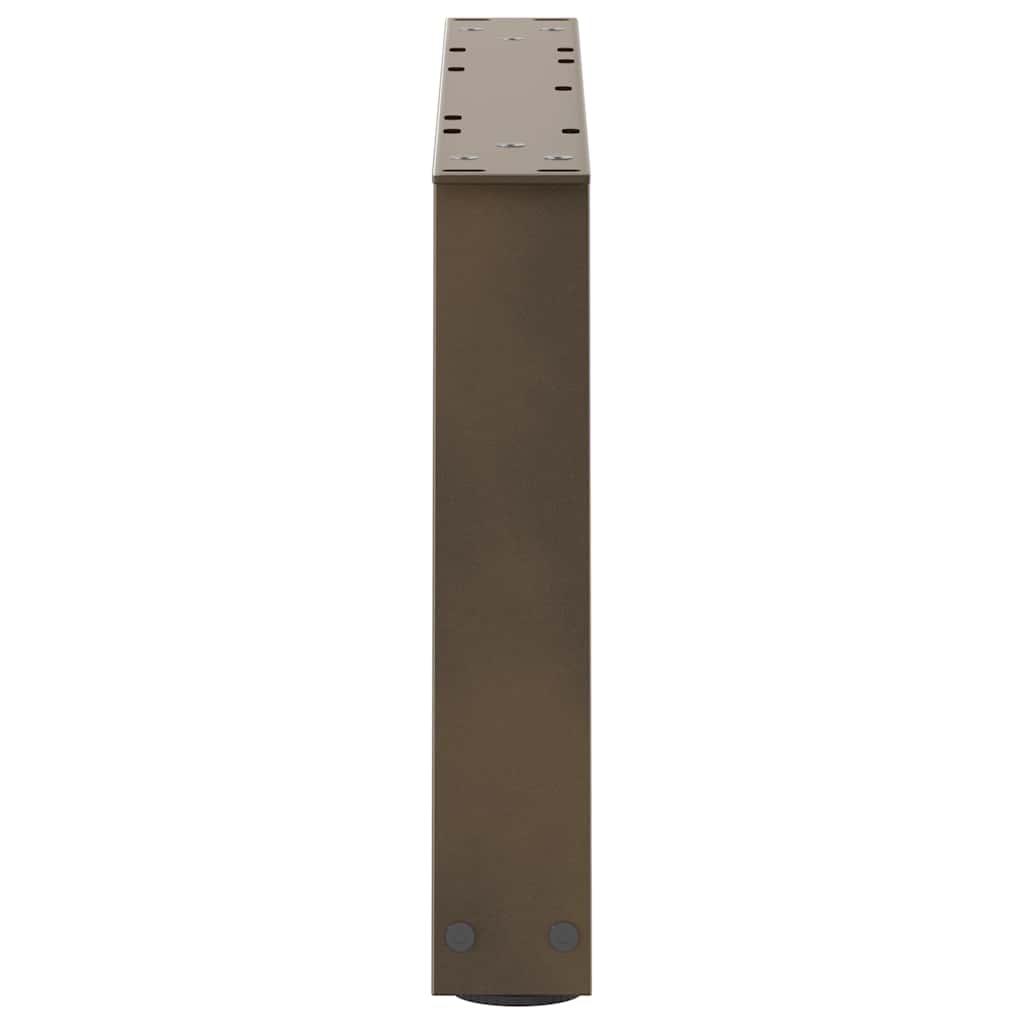 Natural Steel V-Shape Coffee Table Legs, Set of 2, 60x30-31.3 cm