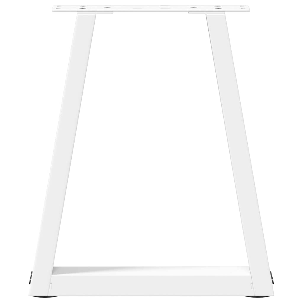 White V-Shape Steel Coffee Table Legs, Set of 2 (28x42-43.3cm)