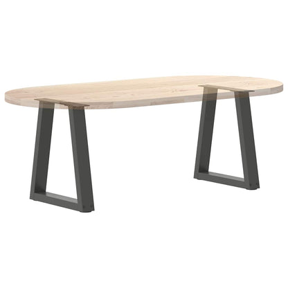 Anthracite V-Shape Steel Coffee Table Legs 2pcs (28x42-43.3 cm)