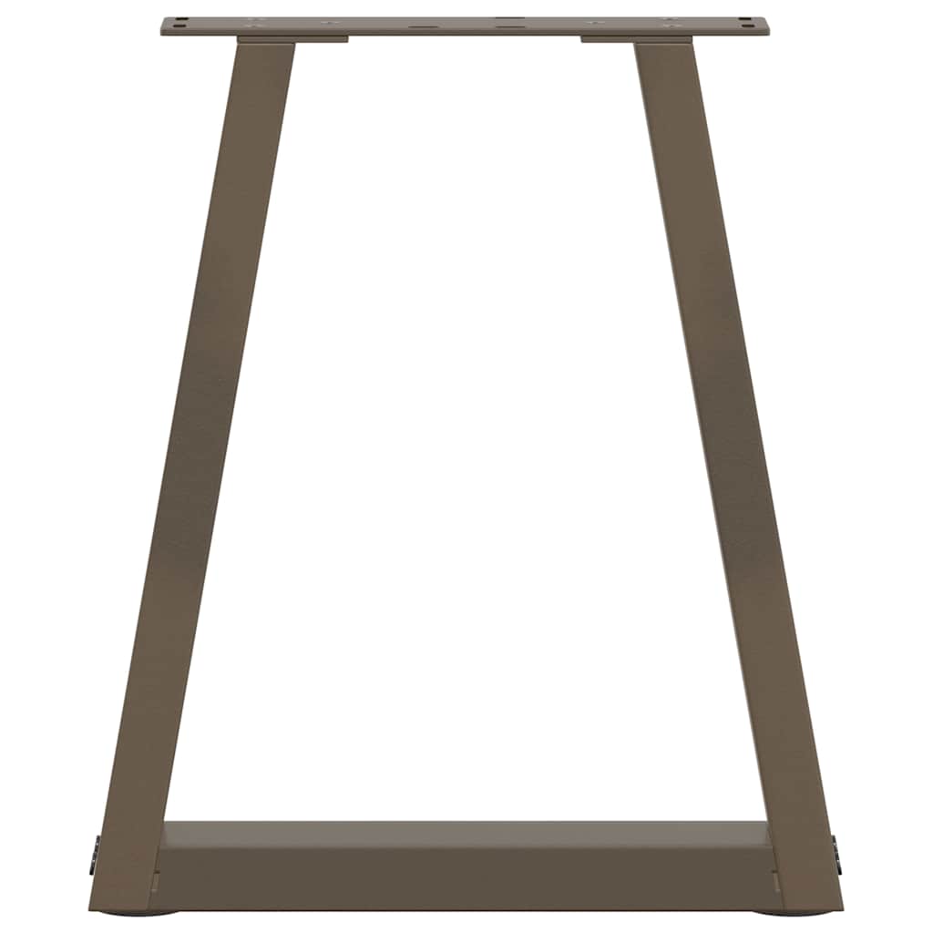 Natural Steel V-Shape Coffee Table Legs, 28x(42-43.3) cm, 2 pcs