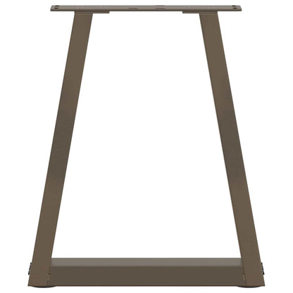 Natural Steel V-Shape Coffee Table Legs, 28x(42-43.3) cm, 2 pcs