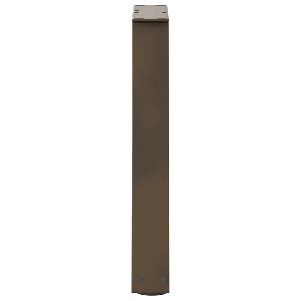 Natural Steel V-Shape Coffee Table Legs, 28x(42-43.3) cm, 2 pcs