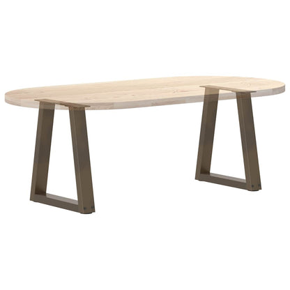 Natural Steel V-Shape Coffee Table Legs, 28x(42-43.3) cm, 2 pcs