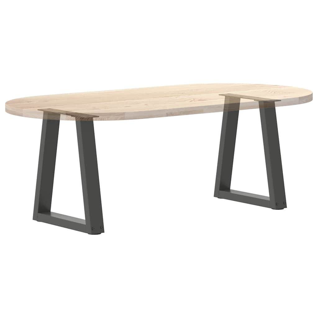 Anthracite V-Shape Steel Coffee Table Legs 2pcs, Adjustable Height