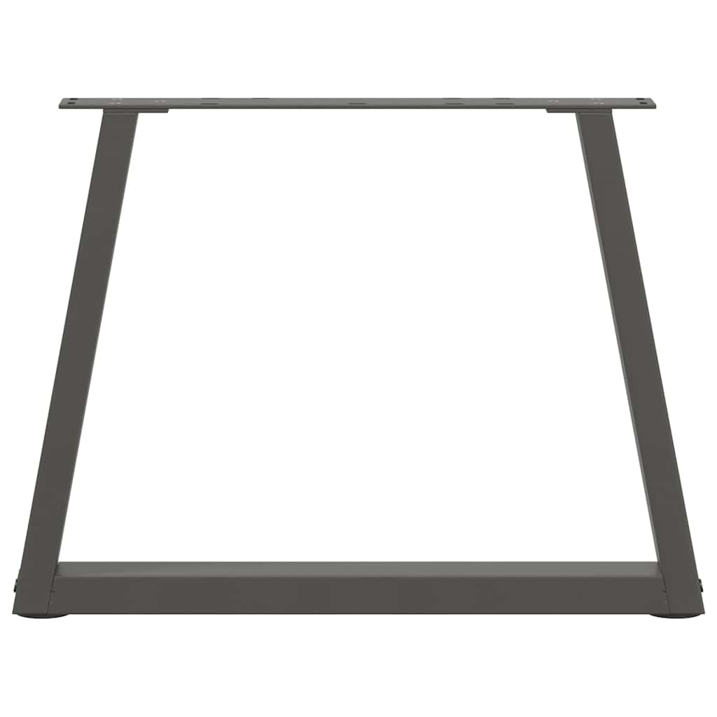Anthracite Steel V-Shape Coffee Table Legs 2 pcs, 50x42-43.3 cm