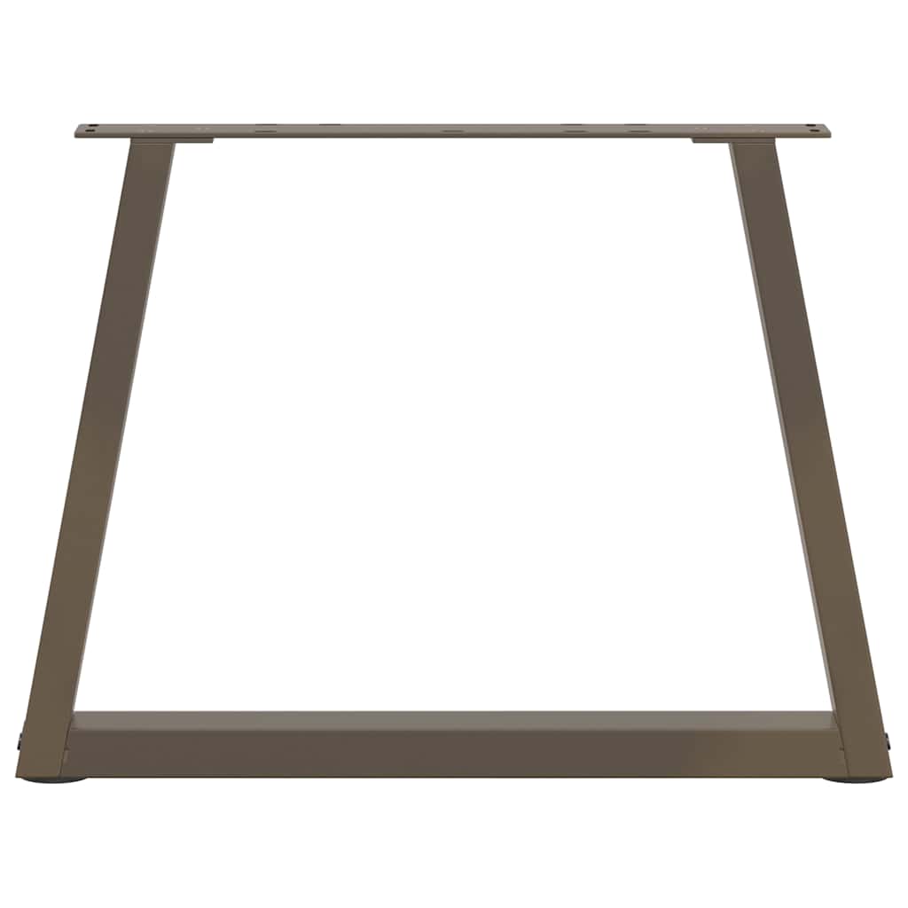 Natural Steel V-Shape Coffee Table Legs 2 pcs, Adjustable Height