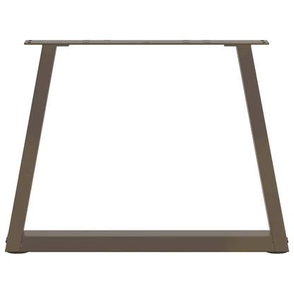 Natural Steel V-Shape Coffee Table Legs 2 pcs, Adjustable Height