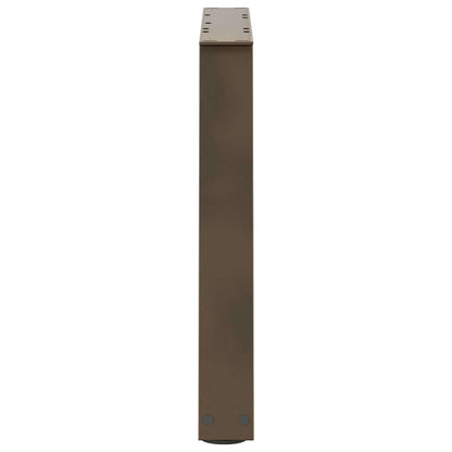 Natural Steel V-Shape Coffee Table Legs 2 pcs, Adjustable Height