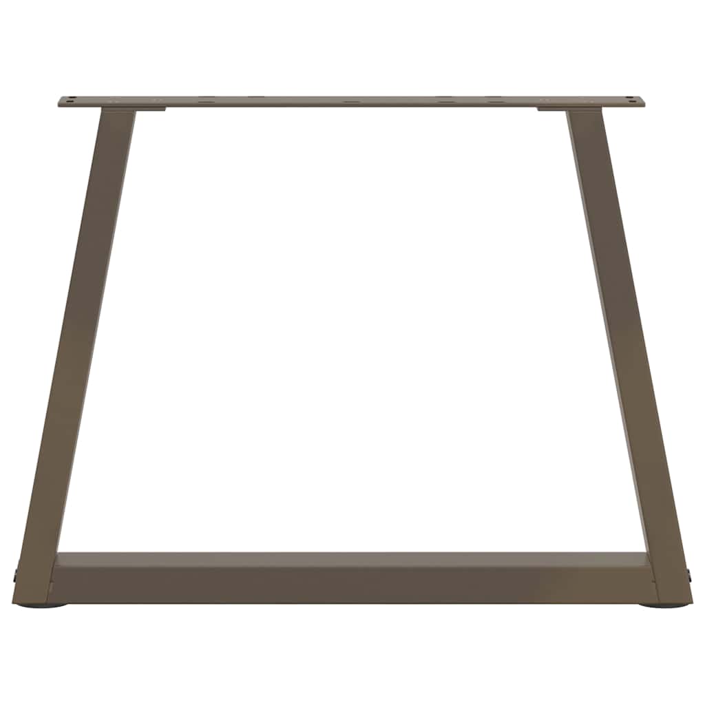 V-Shape Coffee Table Legs, Natural Steel, Adjustable 60x42-43.3 cm