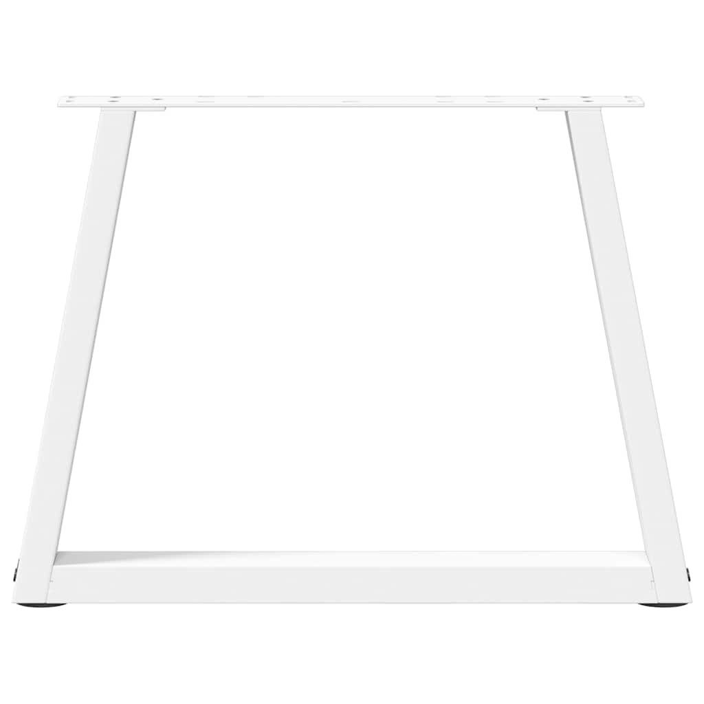 V-Shape Coffee Table Legs, 2 Pcs, White Steel, Adjustable 70cm