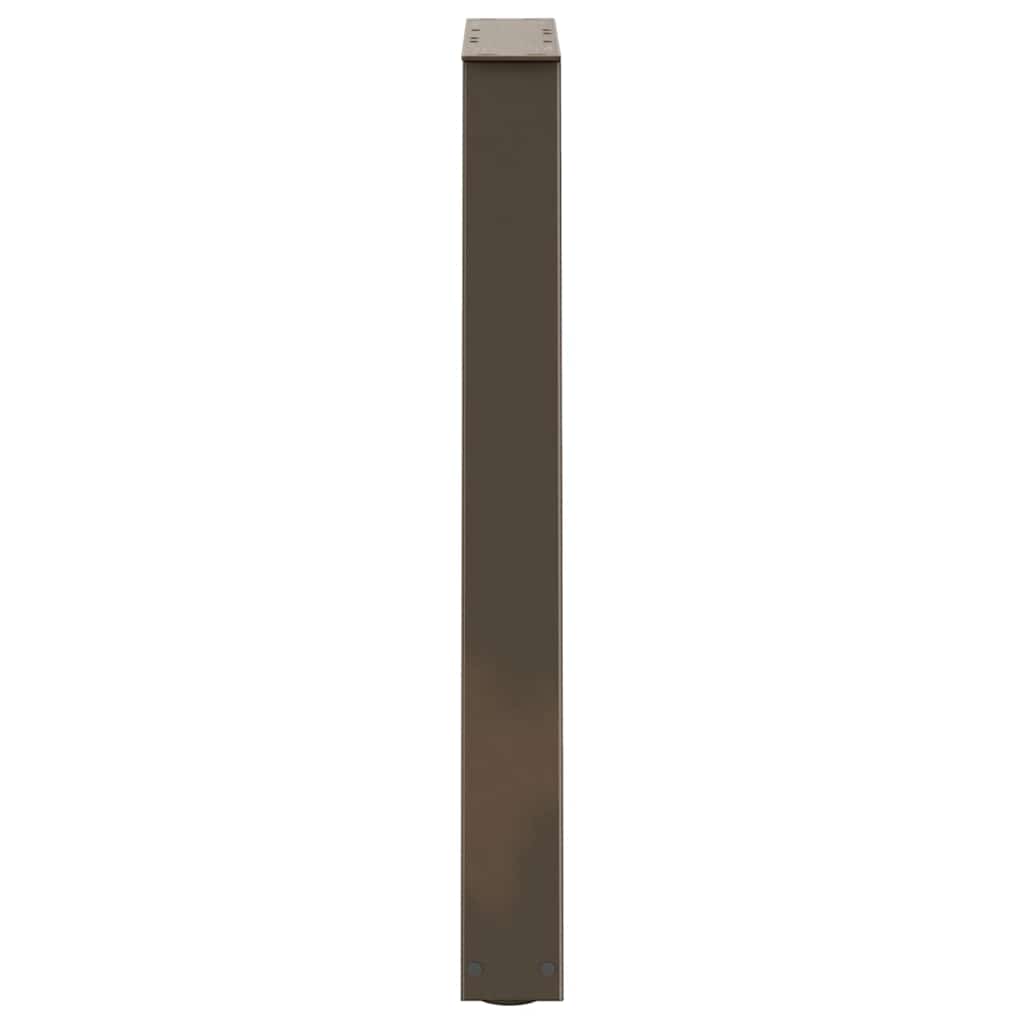 Natural Steel V-Shape Dining Table Legs 2pcs, Adjustable 50x73 cm