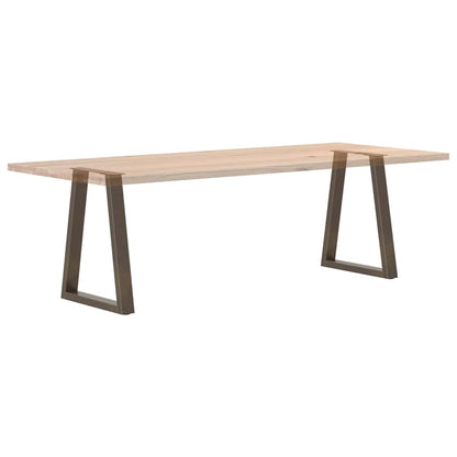 Natural Steel V-Shape Dining Table Legs 2 pcs - Adjustable 60x(72-73.3) cm
